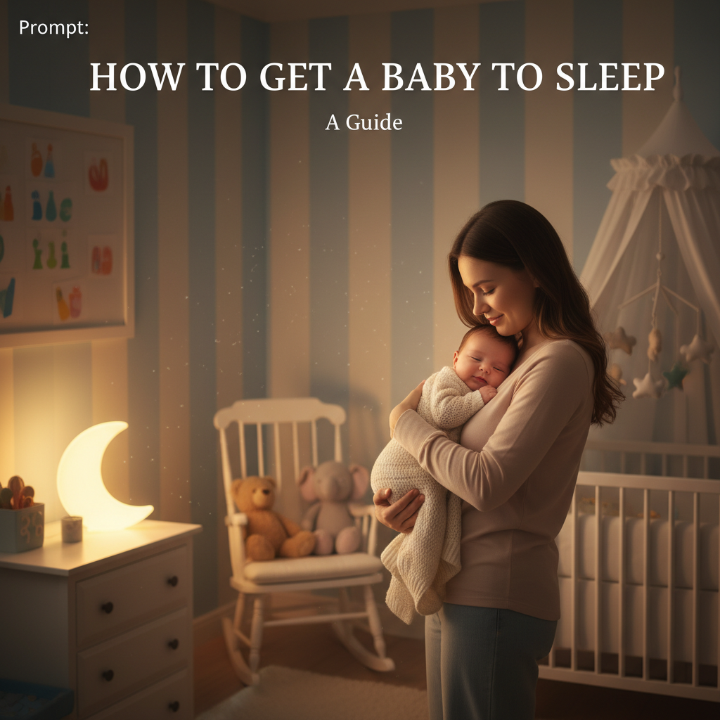 A loving parent soothes a sleepy baby in a cozy nursery, promising peaceful sleep for both.